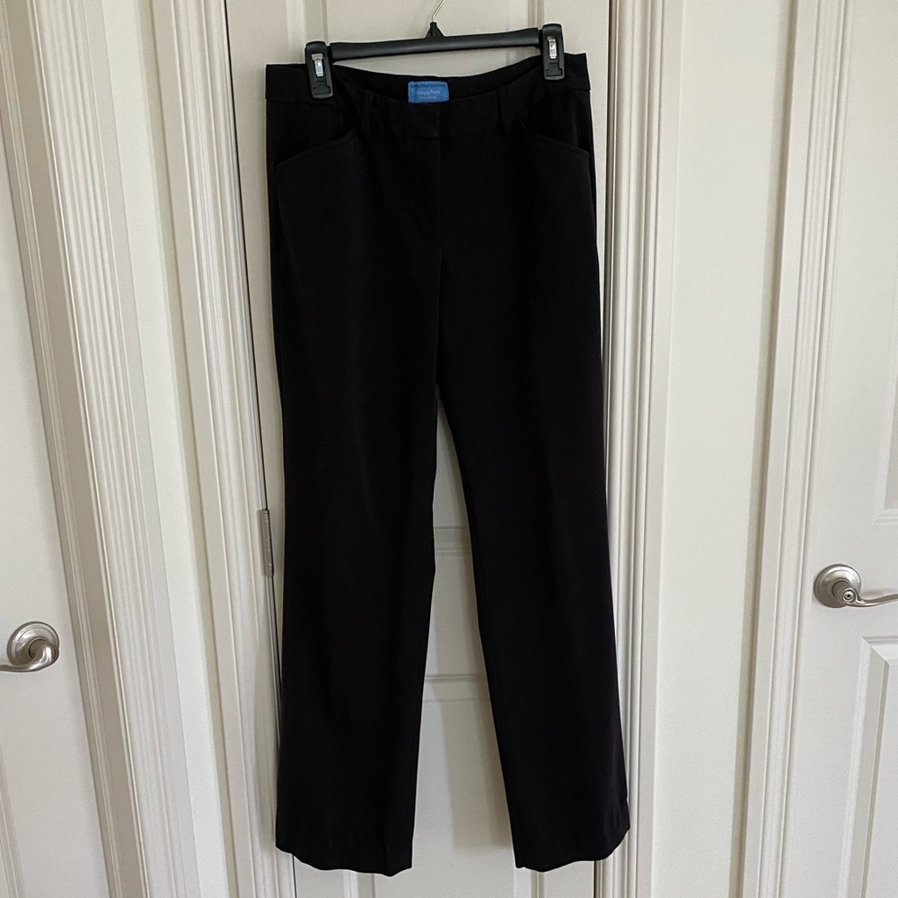 Simple Vera Vera Wang Navy Straight Leg Slacks
